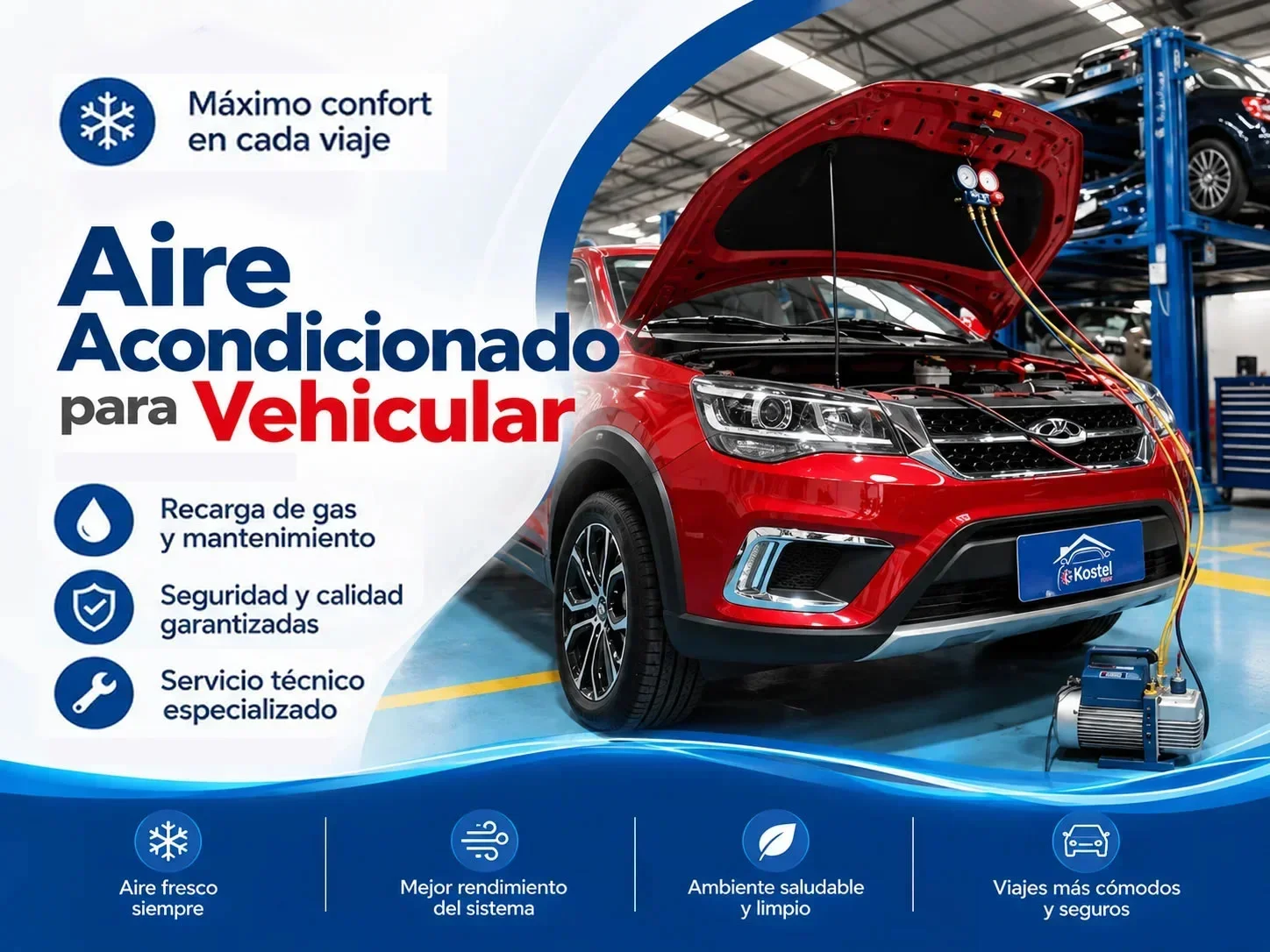 Somos especialistas en Aire Acondicionado Automotriz